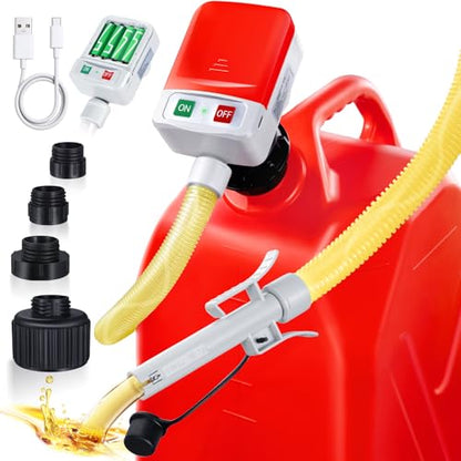 Fuel Transfer Pump, 3.4 GPM with 30s Alert Beep & Auto-Stop