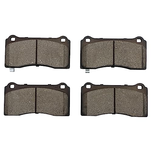 TRQ Front Ceramic Brake Pad Set Includes Contact Point Grease - style: BFA11069