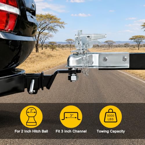 Nilight 2" Trailer Coupler Repair Kit with Chain 5000 lb Capacity - color: 2"/5000LBS
