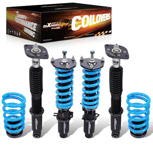 maXpeedingrods Coilover for Infiniti FX35 AWD 2009-2011, for Infiniti FX50 2009-2013, QX70 AWD 2014-2017, 24 Levels Damper Adjustable Suspension Kit, Height AdjustableT6 Upgraded Lowering Kits Blue