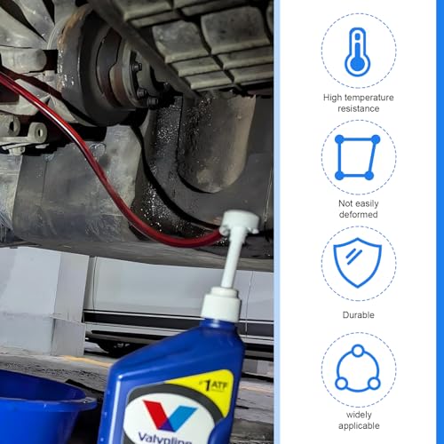 WZP Transmission Fluid Pump Kit, Auto Fluid Transfer Pump with 3/8" Swivel and 8mm 10mm Adapters, 8cc Per Pumps Stroke, Brake Fluids Change Oil Push-Pump Kit