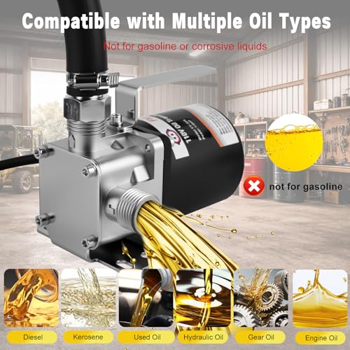 FMCNMech 8 GPM 110V Electric Oil Transfer Pump Kit - color: 8 GPM Oil Pump