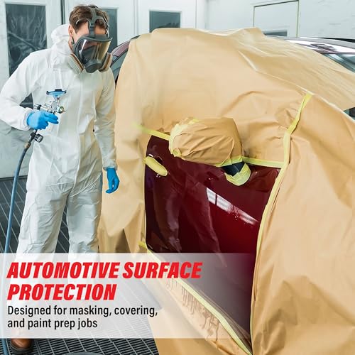 LAUCO Masking Paper Automotive Painters Multi-Purpose 18” x 9000” (750') - Cover Automotive Surface, Packing, Moving, Gift Wrapping, Postal, Shipping, Parcel, Wall Art, Bulletin Boards (2 Rolls)