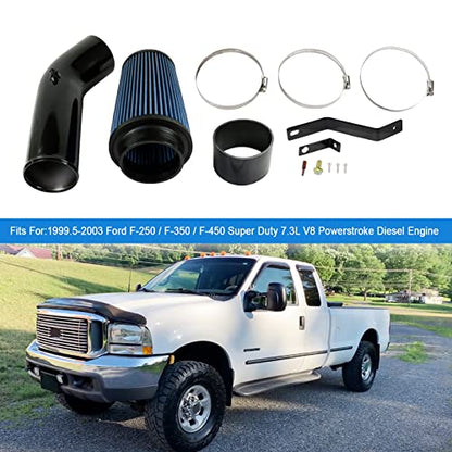Cold Air Intake 7.3 Powerstroke Replacement For Ford F250 F350 F450 99-2003