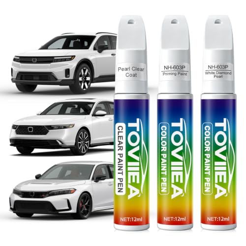 (NH-603P White Diamond Pearl Touch Up Paint for Honda - color: Upgraded NH-603P White Diamond Pearl for Crosstour/Accord/Accord-Crosstour/Clarity/CR-V/Odyssey-models/Passport/Pilot/Prelude/Ridgeline