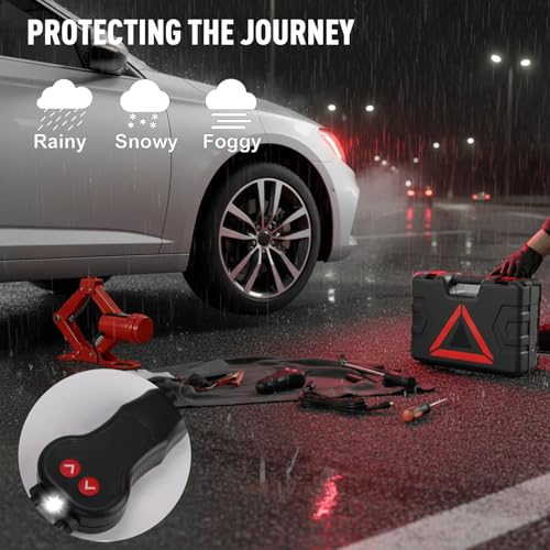 STANDTALL Electric Car Jack 3 Ton 12V Scissor Floor Jack Kit - color: Red