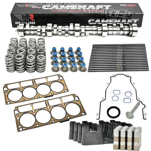 BTR Brian Tooley Racing Stage 2 Truck Camshaft Install Kit for Gen 3/4 LS 6.0 6.2 LS3 Vortec Trucks Includes Cam Kit, Gaskets, Lifters and Trays