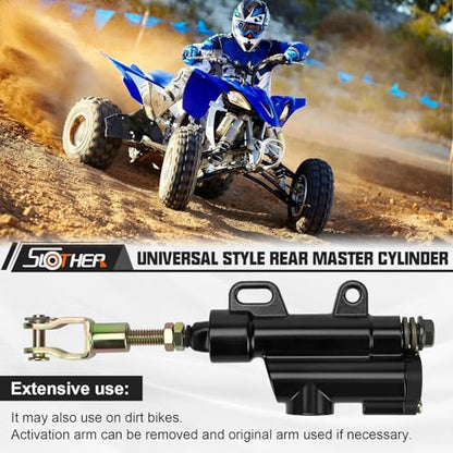 Rear Brake Master Cylinder Coolster for 50cc 70cc 90cc 110cc 125cc ATV Chinese Dirt Bike Quad Taotao Baja BMS Roketa Apollo Sunl Xpro Pitster Piranha NSTKazuma