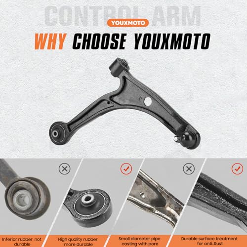 2PCS Front Lower Left Right Control Arms Suspension Kits Fit for Acura MDX 2001-2006, Fit for Honda Pilot 2003-2008, with Ball Joint Assembly