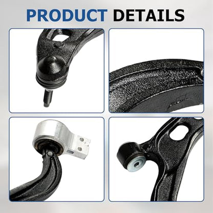 WFLNHB 2Pcs Front Lower Control Arm Ball Joint Assembly Driver and Passenger Side Kit Replacement for Ford Flex 2010-2012 Replacement for Lincoln MKT 2009-2012