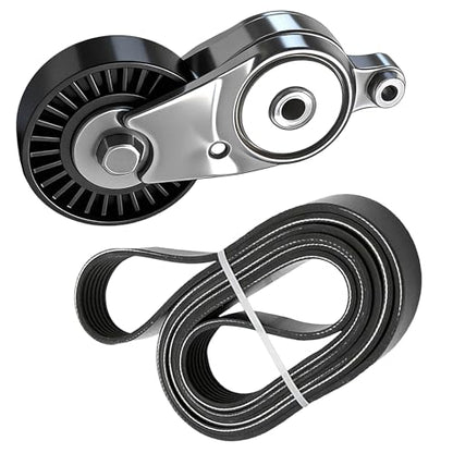 Serpentine Drive Belt and Tensioner Kit For Scion tC 11-16 Toyota - size: Toyota Camry, Rav4, Scion Tc (09-18)
