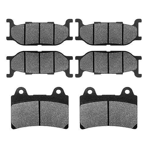 Front and Rear Brake Pads for Yamaha Roadstar 1600 XV1600 01-05, Road Star XV 1600 Silverado 07-09, XV1600 Wildstar 99-04, XVZ1300 Royal Star 1300 05-13, Midnight 03, Midnight Star 02-03