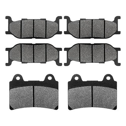 Front and Rear Brake Pads for Yamaha Roadstar 1600 XV1600 01-05, Road Star XV 1600 Silverado 07-09, XV1600 Wildstar 99-04, XVZ1300 Royal Star 1300 05-13, Midnight 03, Midnight Star 02-03