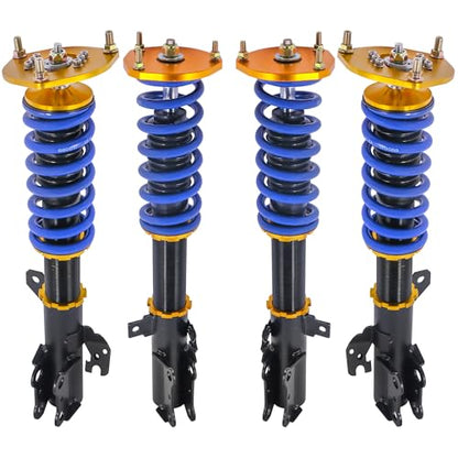 MOSTPLUS Coilovers Lowering Struts Compatible for 2002-2008 Toyota Camry Height Adjustable Lowering Kit Suspension Front and Rear - size: 2002-2008 Toyota Camry