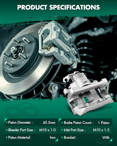 SCITOO Rear Left & Right Disc Brake Calipers With Bracket 18B4909 18B4908 - size: Rear[18B4909 & 18B4908]