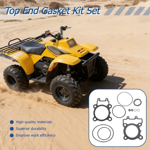 WFLNHB Top End Gasket Kit Set Replacement for Kawasaki Bayou 220 1988-2002