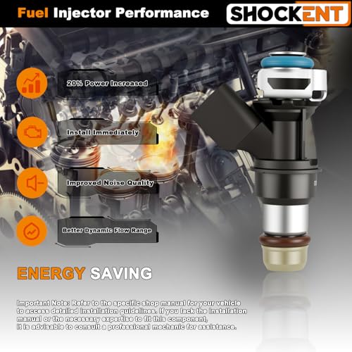 FJ887 Upgraded 4.8L/5.3L/6.0L/6.2L Fuel Injectors Fit for:-GMC Sierra 1500 2007-2009, Yukon 2007 2008 2009, Yukon XL 1500 2007-2009; for:-Cadillac Escalade 2007 2008 2009 Set Of 8