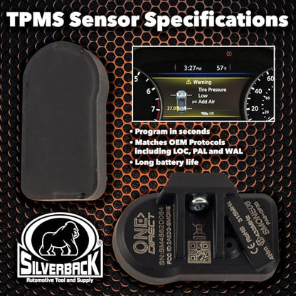 Silverback One-Direct TPMS Programmable Sensor Set, 4-Pack, OE-Level - size: 4 Pack with No Tool