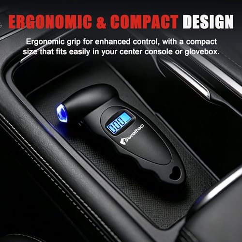 Digital Tire Pressure Gauge,Accurate Cars Air Gauge 150 PSI,2 Pack - color: Black(2PK), size: 2 Pack