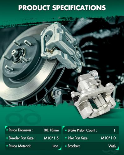 SCITOO 1PC 18B4824 Rear Passenger Side Disc Brake Caliper With Bracket - size: Rear Passenger[18B4824]