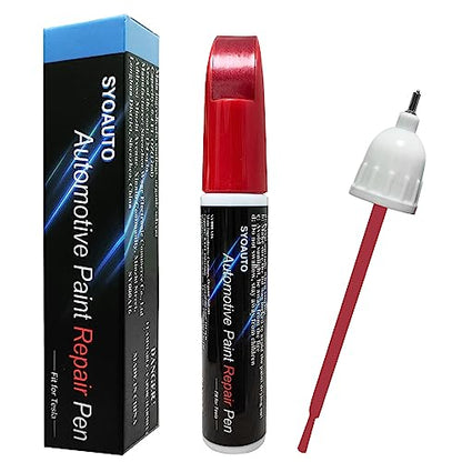 SYOAUTO Ultra Red PR01 Touch Up Paint for Tesla Model Y 3 X S Car Touch Up Paint Pen 0.4 oz Automotive Scratch Repair Pen Brush and Tip 2 in 1 Pen (Ultra Red PR01) - color: Ultra Red (PR01)