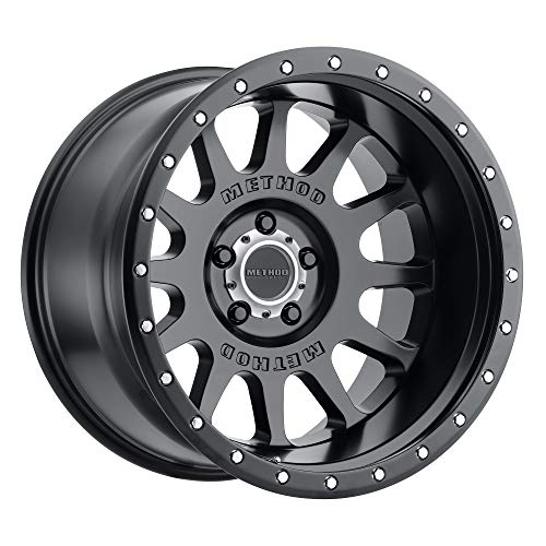 Method Race Wheels 605 NV Matte Black 20x10" 5x5.5", 24mm offset 4.55" Backspace, MR60521055524N - color: Matte Black, size: 20x10 inches, 5x5.5, -24/4.55"