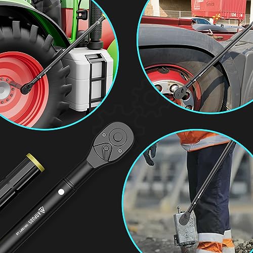 ANPUDS 3/4" Click Torque Wrench, 100-750 Ft-Lb/135.5-1017 Nm, Heavy Duty - size: 100-750 ft-lb / 135.5-1016.3 Nm