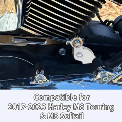 Ez Shift Neutral Gear Assist Kit Fit for Harley '17-Late M8 Touring and '18-Late M8 Softail, Chrome - color: Chrome, style: 1pc for M8