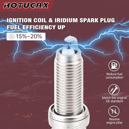 UF750 Ignition Coils & Iridium Spark Plugs Tune Up Kit, 4 Pack - size: UF750 & Spark Plugs 4PCS