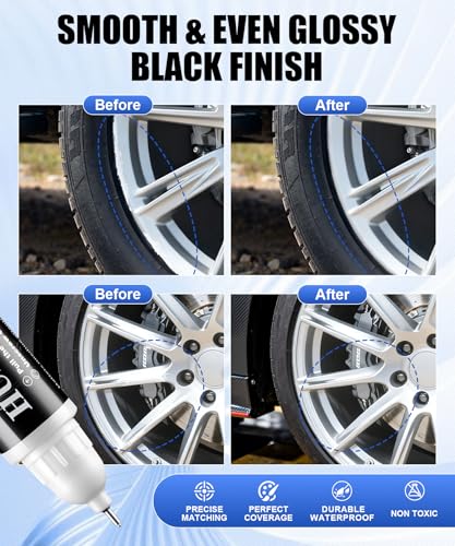 Amiss Sliver Flash Rim Repair Kit, Wheel Paint and Rim Paint Touch Up Pen for Curb Rash, Universal Alloy Wheel Scratch Repair for Scratches and Scuffs, Car Accessories (Sliver Flash) - color: Sliver Flash