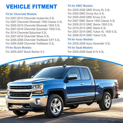 WANGSHENG 5.3 NON AFM DOD Kit with Camshaft, Lifters, Head Gaskets & Bolts for 2007-2013 Chevy Silverado 1500 Tahoe, GMC Sierra Yukon 5.3L V8 Engine - color: NON AFM Kit
