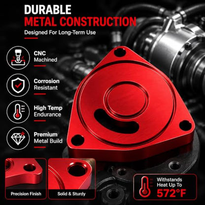 Blow Off Plate Spacer Turbo Gasket Replacement Fit for Hyundai Genesis Coupe Kia 1.6t/2.0t Honda Civic 1.5t, Pressure Relief Valve Gasket Turbo Sound Enhancement Kit