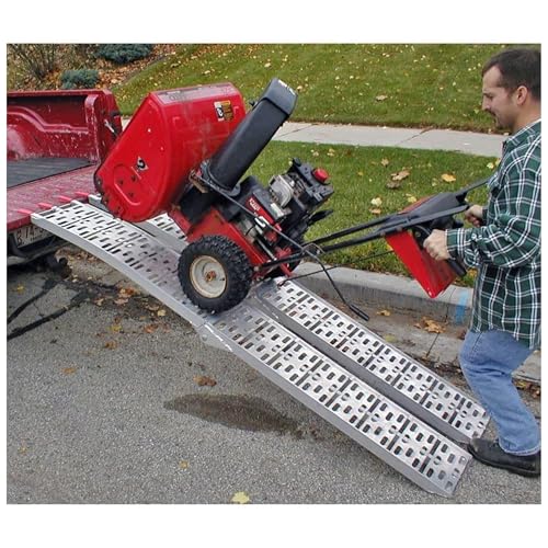 Black Widow Aluminum Folding ATV Loading Ramps, 1,500 lb, 7 Ft 5 in, 2-Pack - size: Pair