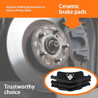 Ceramic Rear Brake Pads for Jeep Grand Cherokee 1999-2004 - size: D719