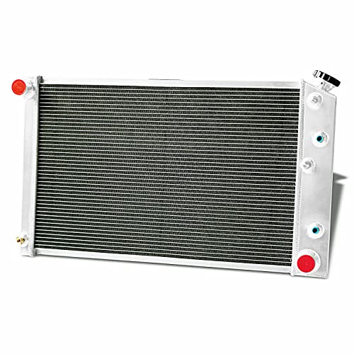 ECMRAD 4 Rows Core Aluminum Radiator for Chevy Camaro 1970-1981/ Monte Carlo 1980-1987 G-Body Oldsmobile Cutlass/Pontiac Grand Prix