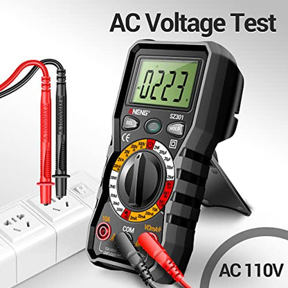 ANENG Multimeter Tester,Non Contact Voltage Tester,Amp Ohm Volt Meter,Voice Broadcast Voltage Tester Pen,Measures Current, AC/DC Voltage,Capacitance, Resistance, Continuity Diodes Electrical Tools
