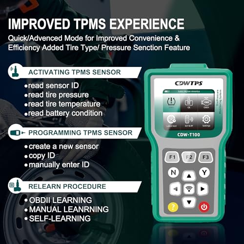 CDW-T100 TPMS Programming Tool,Program CDWTPS Universal Sensor