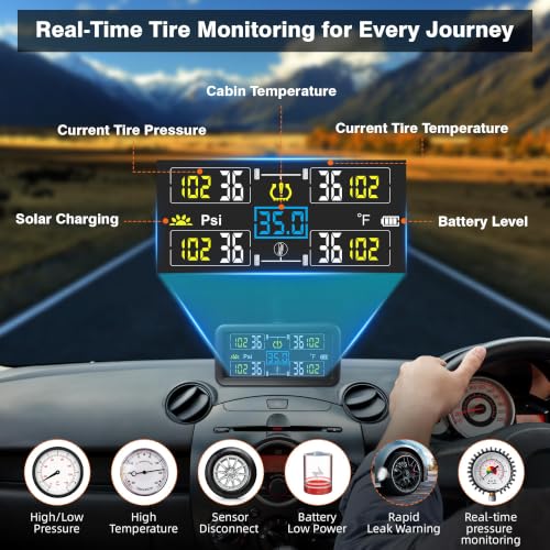 Tire Pressure Monitoring System, Tire Pressure Monitor - size: 4 Sensors