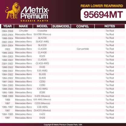 Metrix Premium Chassis Parts Control Arm Kit w/Ball Joints Fits 190E 84-93 - size: CB28510 x2/ PAIR
