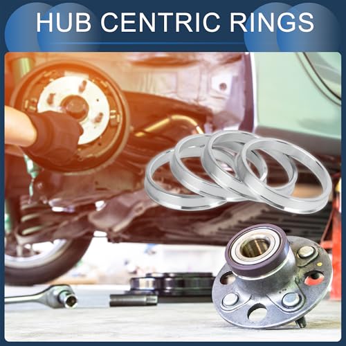 Hub Centric Rings, 60.1mm ID to 67.1mm OD Vehicle Wheel Hubrings Aluminum Alloy, 4 Pcs - size: 60.1mm to 67.1mm