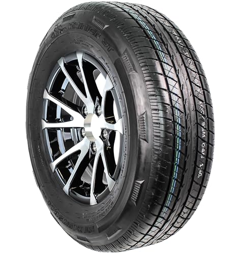 eCustomrim Radial Trailer Tire Rim Assembly ST215/75R14 LRC Black 5 Lug