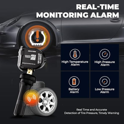 Jsueng 13598772 TPMS Sensor, GM Tire Pressure Monitoring System Sensor - size: 4 Piece - 13598772