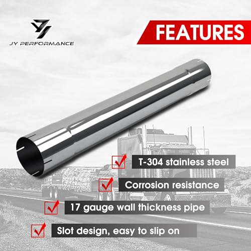 5" Muffler Replacement Pipe, 5 Inch Exhaust Pipe, 30" Length - size: 5''