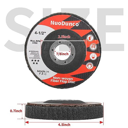 15Pcs 180/320/600 Grit Scour Flap Disc 4-1/2" Polishing for Angle Grinder - color: Green/Maroon/Gray, size: 180/320/600 Grit - 15Pcs