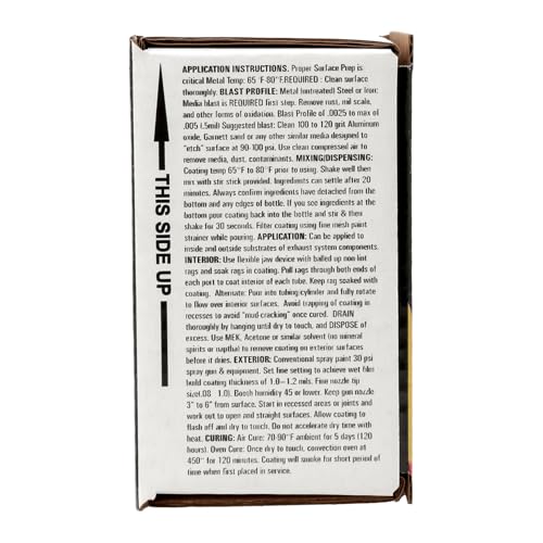 ZyCoat ZyBar 11008 High Temperature Coating - Midnight Black, 8 Ounce - 2 Pack - size: 8 Ounce