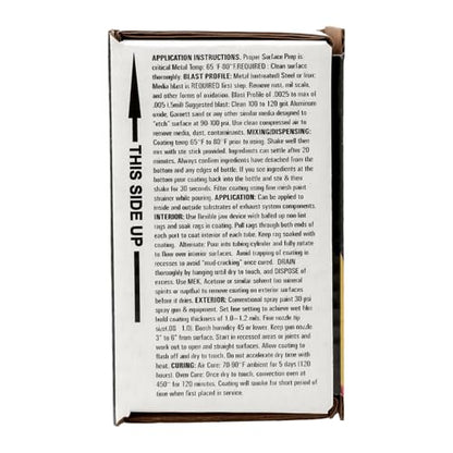 ZyCoat ZyBar 11008 High Temperature Coating - Midnight Black, 8 Ounce - 2 Pack - size: 8 Ounce