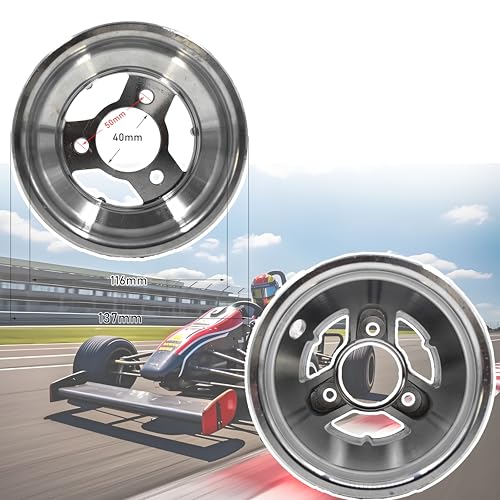 5inch Aluminum Front Wheel Rim Replacement for Go Karts UTV Karting Dirt Bike ATV Quad Bike with 10X4.50-5 Tire (Centre Hole Model) - size: Centre Hole Front Wheel Rim-10x4.50-5