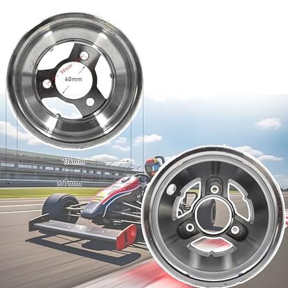 5inch Aluminum Front Wheel Rim Replacement for Go Karts UTV Karting Dirt Bike ATV Quad Bike with 10X4.50-5 Tire (Centre Hole Model) - size: Centre Hole Front Wheel Rim-10x4.50-5
