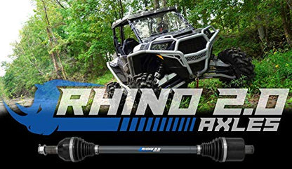 SuperATV Heavy Duty Rhino 2.0 Axle for Polaris RZR 4 800 / S 800 (2009-2014) - Stock Length - Front - 100% Stronger Than Stock - size: Front