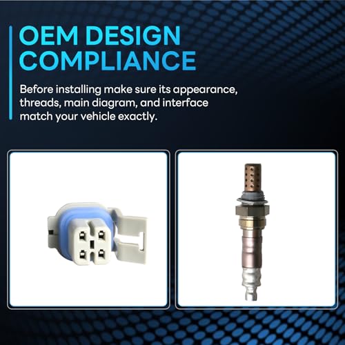 Oxygen Sensor Downstream Compatible with Pontiac G6 Bonneville & Malibu & DeVille CTS Seville Eldorado & Aura Replace# SG475 - size: SG475